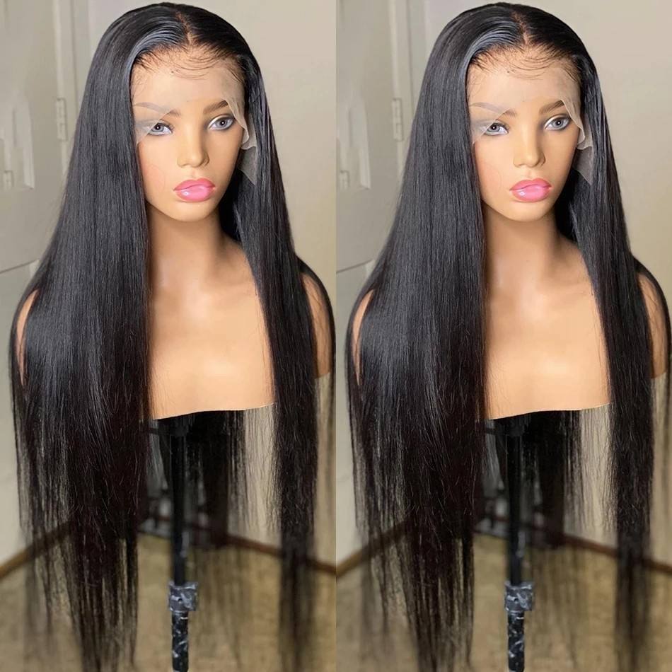 【13X4 Lace Frontal Wig】200% Density, Pre-plucked with Baby Hair, Swiss Lace, Straight