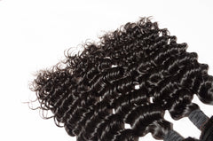 10-30inch Deep Wave 100% Virgin Human Hair Bundle #1B black