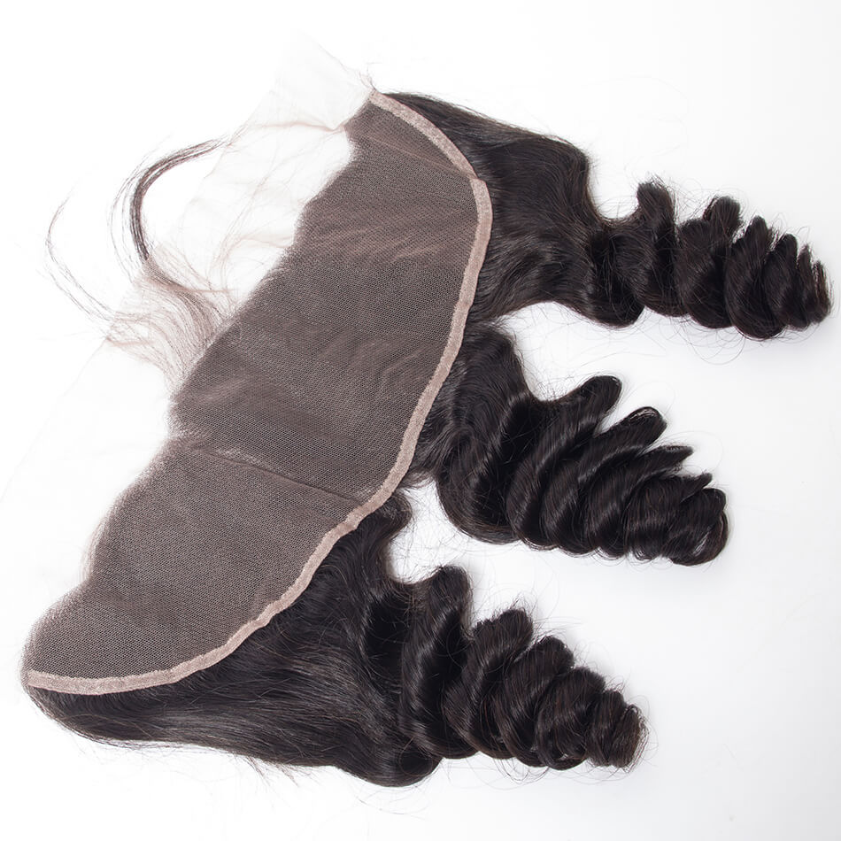 【13X4 Lace Frontal】10-20 inch 100% Virgin Hair, Pre-plucked with Baby Hair, Free Part, Loose Wave