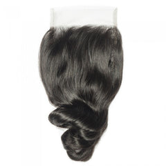 【4X4 Lace Closure】10-20 inch 100% Virgin Hair, Pre-plucked with Baby Hair, Free Part, Loose Wave