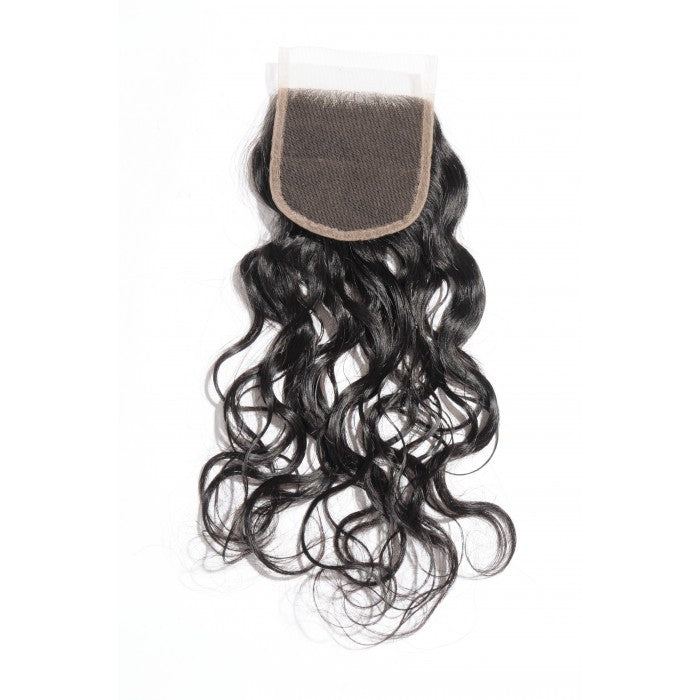 【4X4 Lace Closure】10-20 inch 100% Virgin Hair, Pre-plucked with Baby Hair, Free Part, Natural Wave