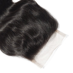 【4X4 Lace Closure】10-20 inch 100% Virgin Hair, Pre-plucked with Baby Hair, Free Part, Body Wave